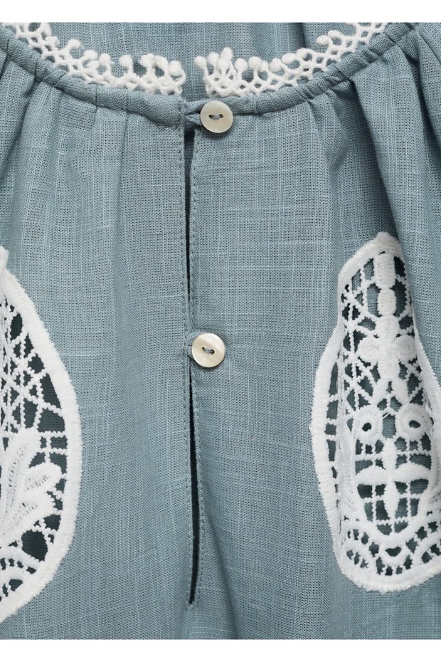 İşleme detaylı bluz - 5