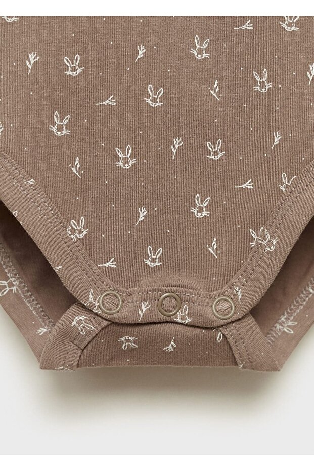 Patterned cotton bodysuit - 3