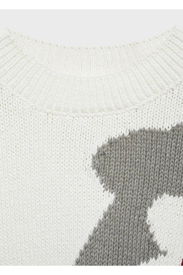 Çiçekli triko kazak - 4