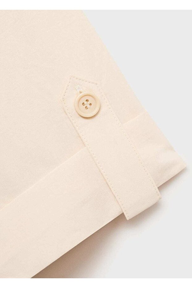 Göğüs cepli pamuklu bluz - 8