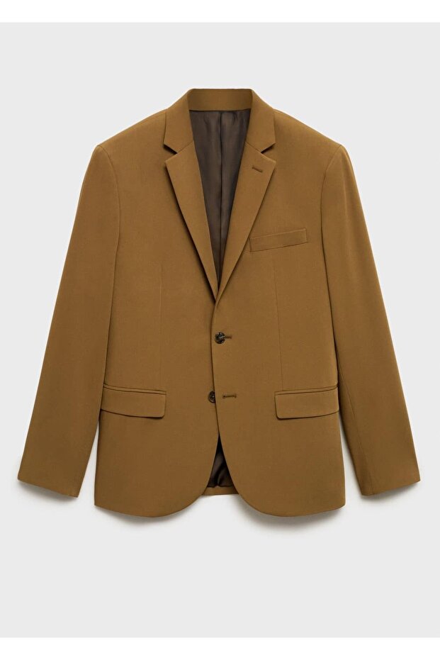Streç kumaştan süper dar kesim blazer ceket - 3