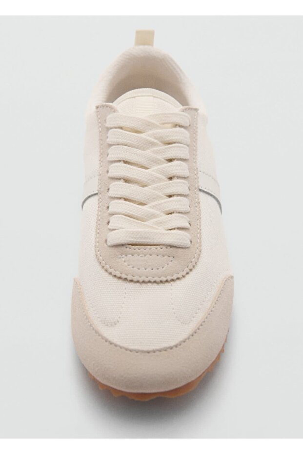Canvas-Sneaker mit Lederbesatz - 5