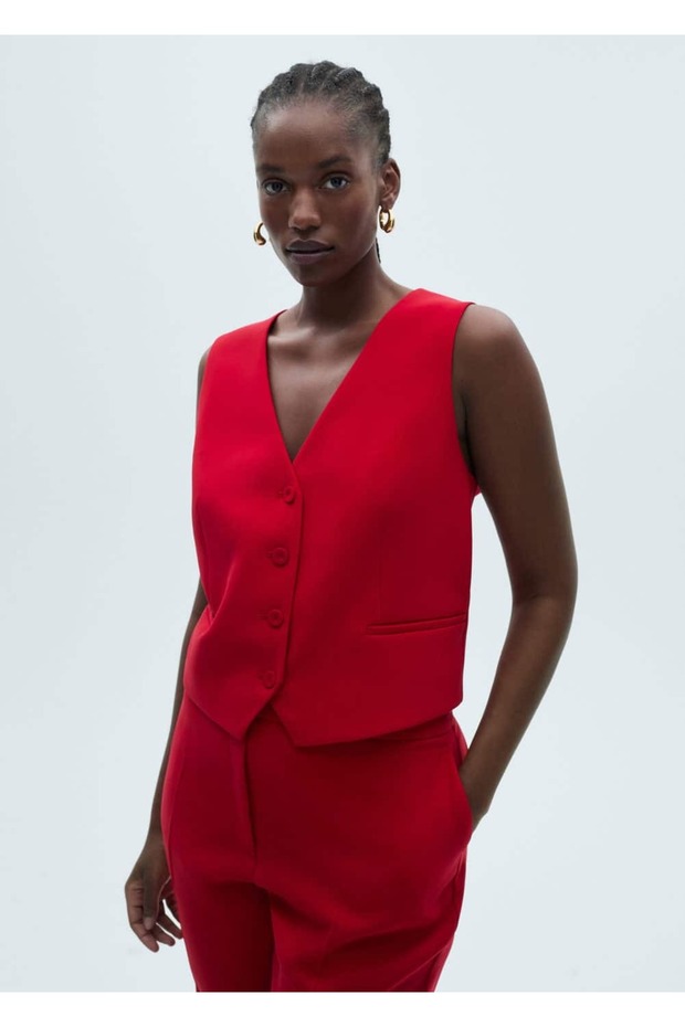 Wideleg kumaş pantolon - 8