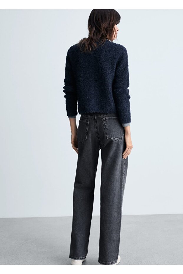 Strass taşlı buklet ceket - 4