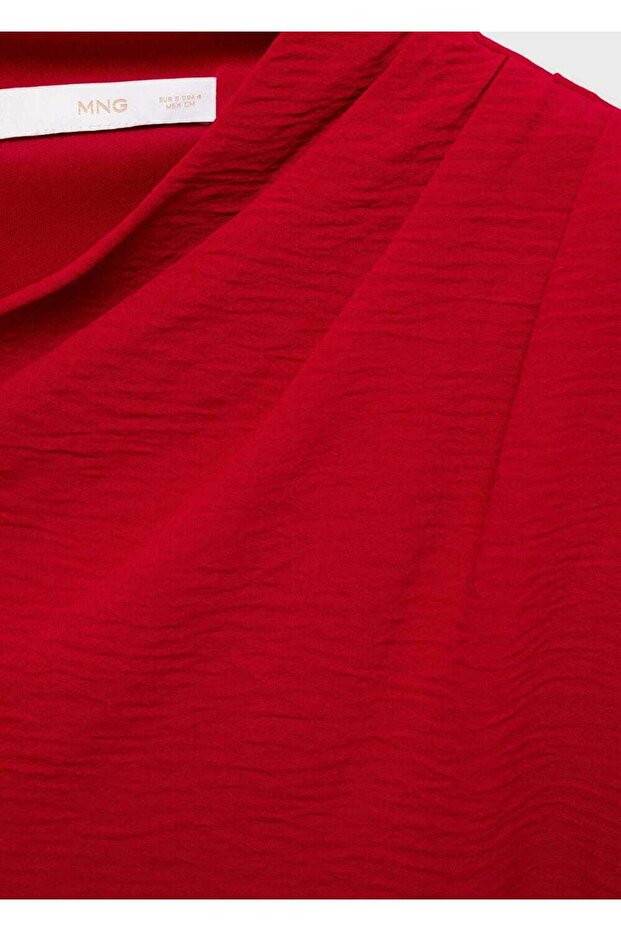 Drapeli asimetrik uzun elbise - 4