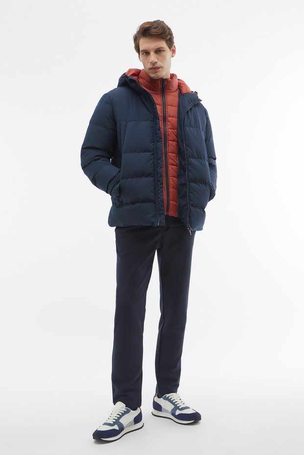 Double Zippered Hooded Inflatable Coat