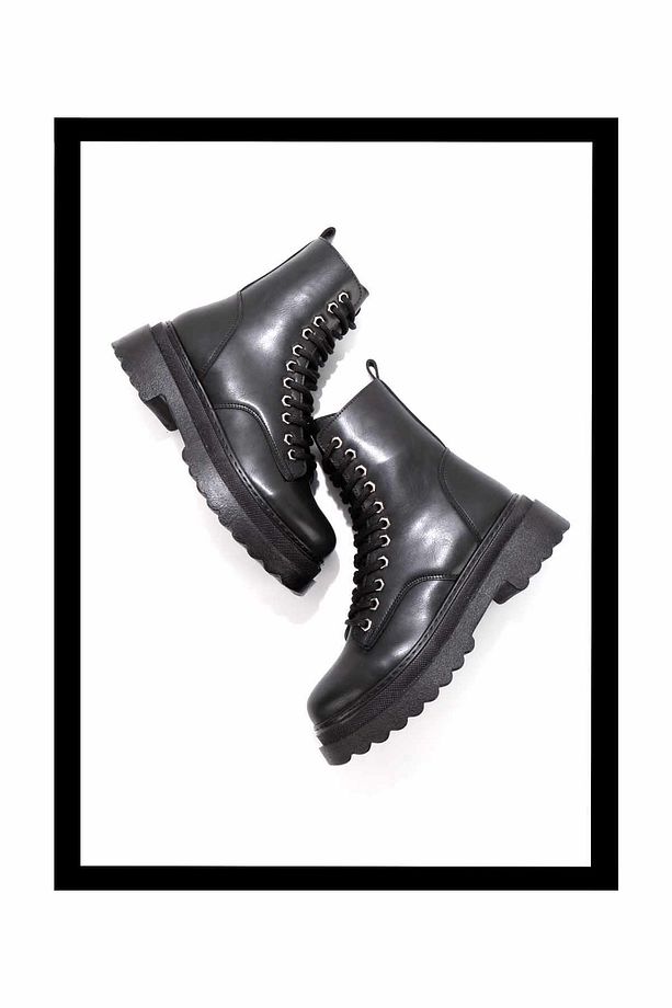 Siyah Kadın Bot & Bootie K02377520109 - 1