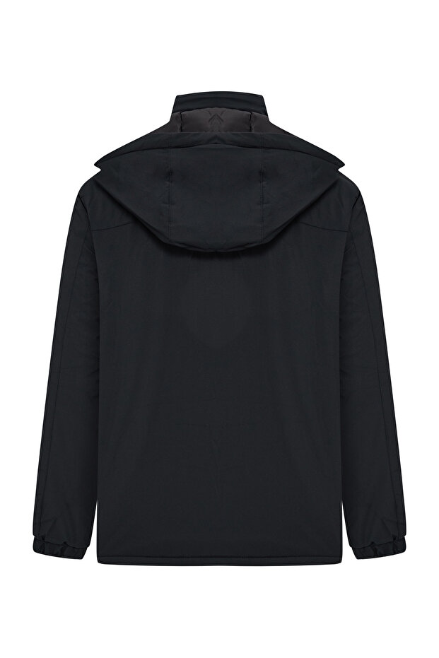 KAPÜŞONLU KALIN MONT - 5