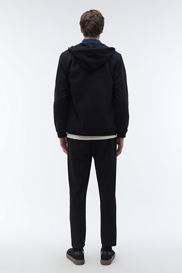 KAPÜŞONLU OVERSIZE FERMUARLI SWEATSHIRT - 2