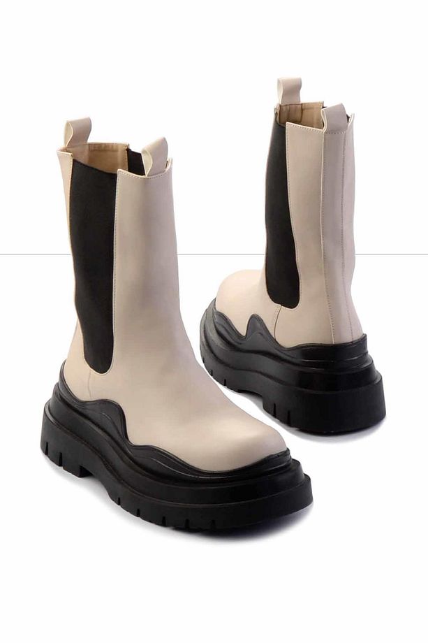 Bej Kadın Bot & Bootie K02638050009 - 2