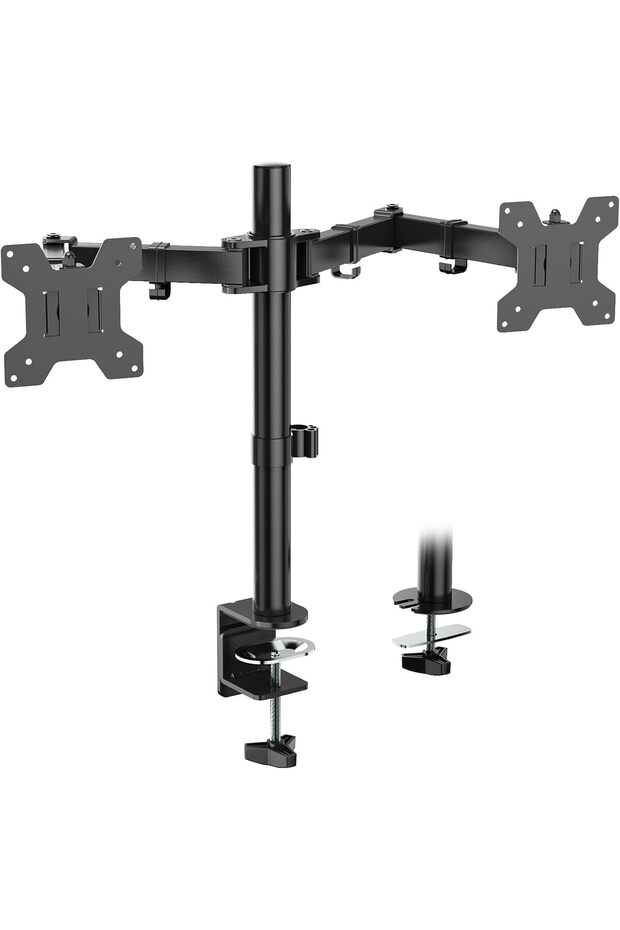 Dual LCD Monitor Desk Mount Stand Fully Adjustable, Fits Two 27" Screens (WL-M002)