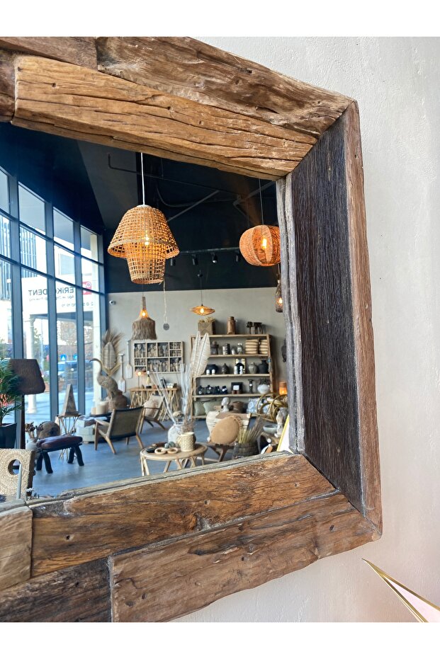 Ahşap çerçeveli ayna - 2