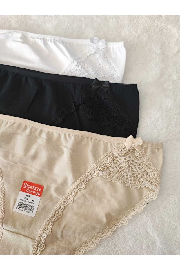 dantelli bikini külot basic slip 3 lü - 2