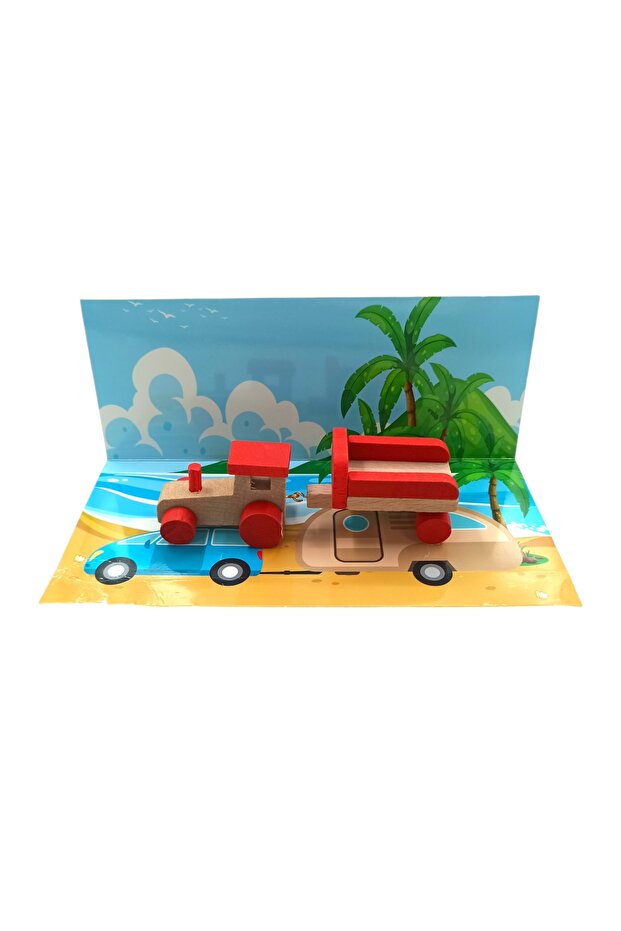 Ahşap Römorklu Traktör - 2