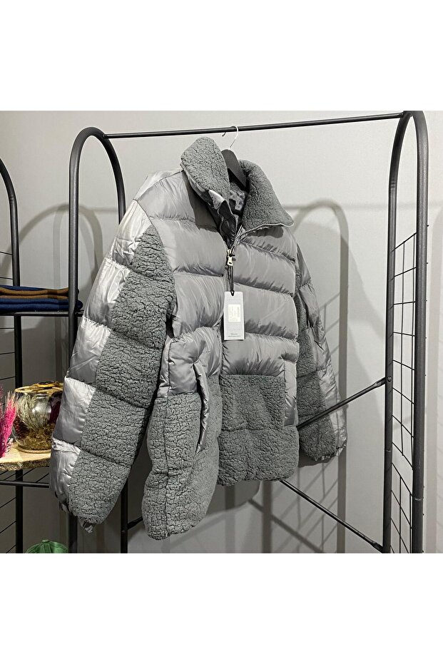 Şişme Yünlü Mont - 2