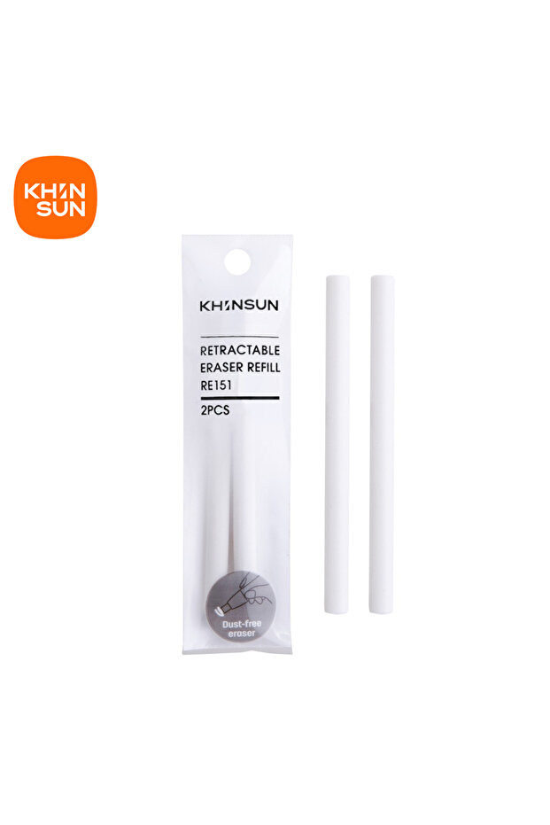 1Bag Refill KHINSUN Press Retractable Pencil Eraser Correction Supplies Pen Style Pencil Writi