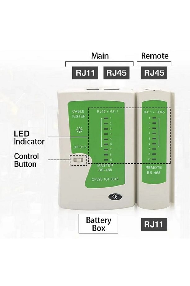 Yeni Nesil Pense + Ez Rj45 Delikli 100 lü + Jak Test Cihazı + Ethernet İnternet 3 in 1 Bakım Seti - 5