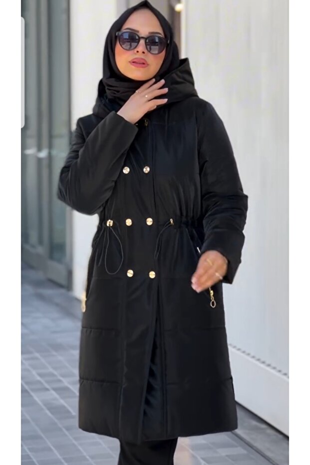 kadın tesettür mont - 4