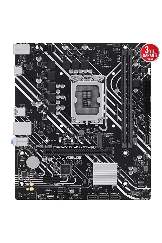 Prime H610m-k D4 Argb Ddr4 3200mhz 1xhdmı 1xm.2 Usb 3.2 Matx 1700p (12. / 13. Ve 14. Nesil Işle - 2