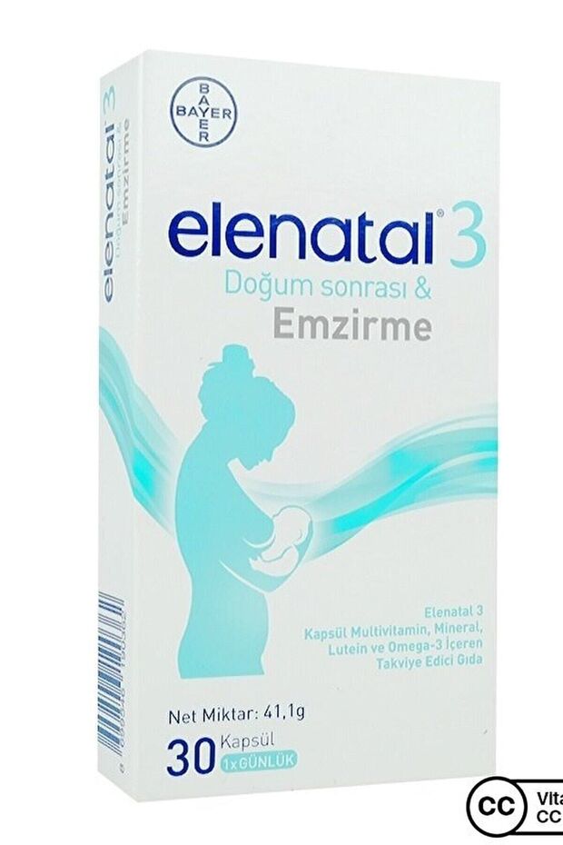 ELENATAL 3 30 Kapsül 8699546190362 - 1