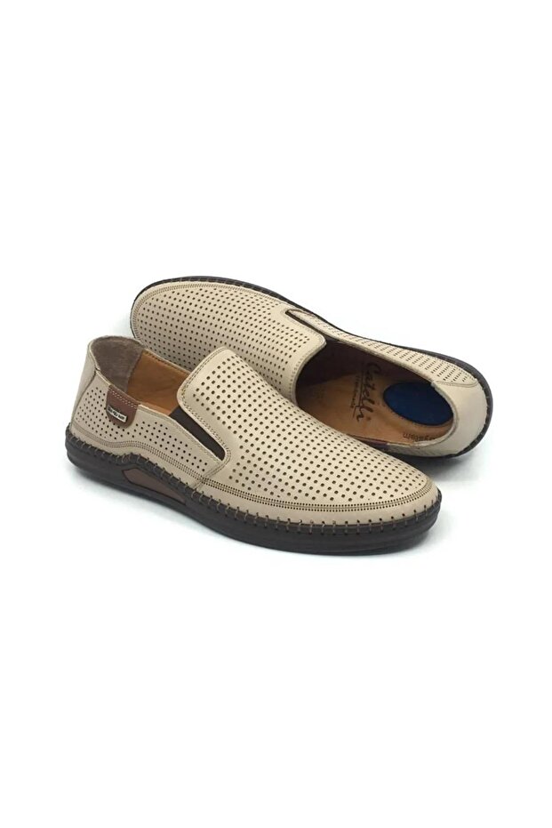 100% Genuine Leather Inside and Outside Orthopedic Men's Summer Comfortable Daily Light Sandal Shoes 40-44