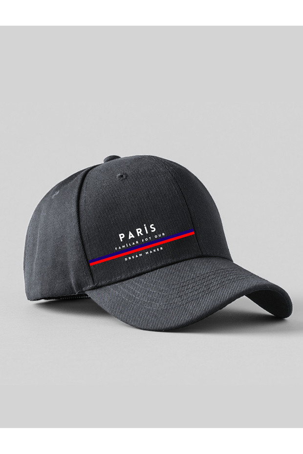 قبعة رياضية مطبوعة من PARIS للجنسين، قبعة فيلكرو قابلة للتعديل