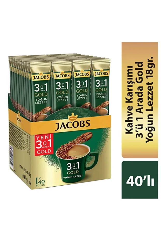 3Ü1 Arada Gold Yoğun Lezzet Kahve 18 Gr X 40 Adet - 1