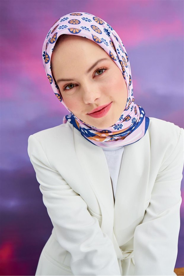 Twill Eşarp Mina Pembe