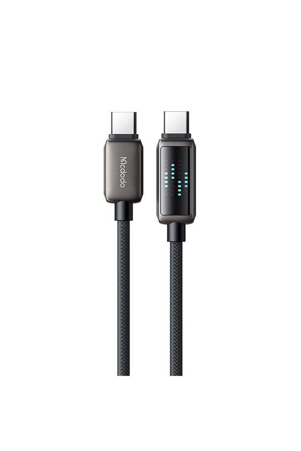 CA-4250 100W USB-C TO USB-C  ŞARJ HIZ GÖSTERGELİ ŞARJ VE DATA KABLOSU- 1.2 M SİYAH - 2