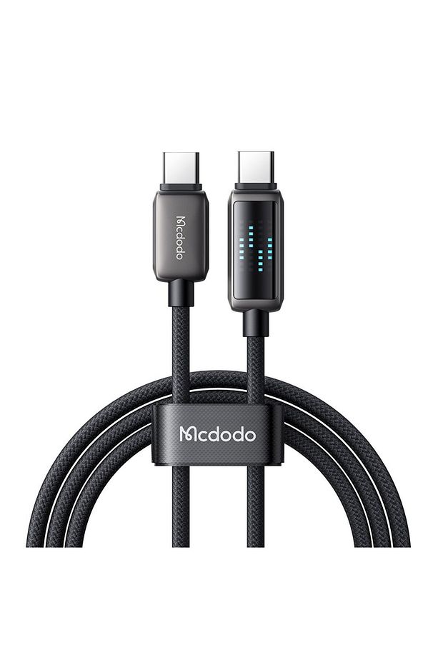 CA-4250 100W USB-C TO USB-C  ŞARJ HIZ GÖSTERGELİ ŞARJ VE DATA KABLOSU- 1.2 M SİYAH - 1