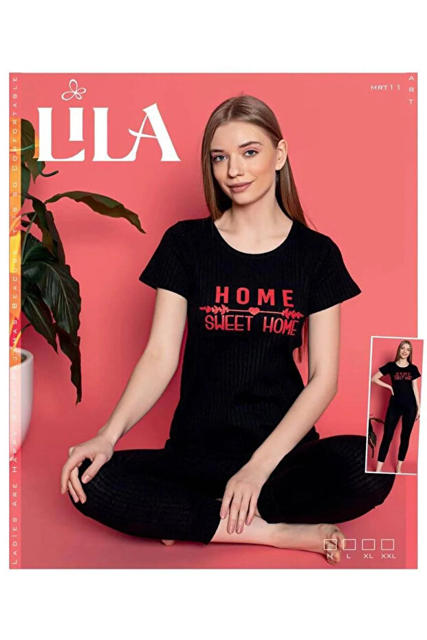 Women's Short Sleeve Pajamas Set with Modern Design - for Peaceful Sleep