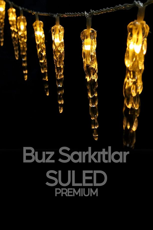Buz Sarkıt Led Süsleme Işığı 4 Metre 20 Led 220V Fişli Dekoratif Aydınlatma Süs Tak Çalıştır - 7
