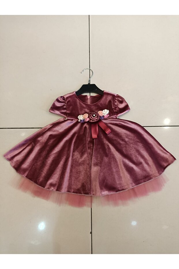 Kadife Bebek elbise - 1