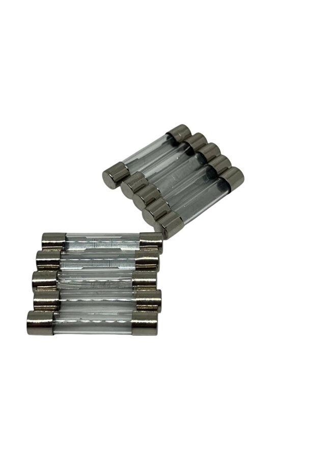 10 Adet 10 Amper 30mm Büyük Boy Cam Sigorta 10A - 1