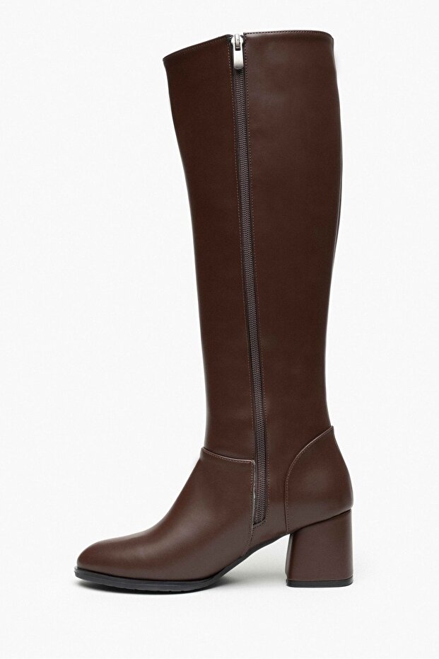 Christa Brown Blunt Toe damskie buty na obcasie - 7