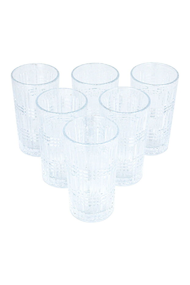 Max set of 12 oz glass water cups, 6 pieces