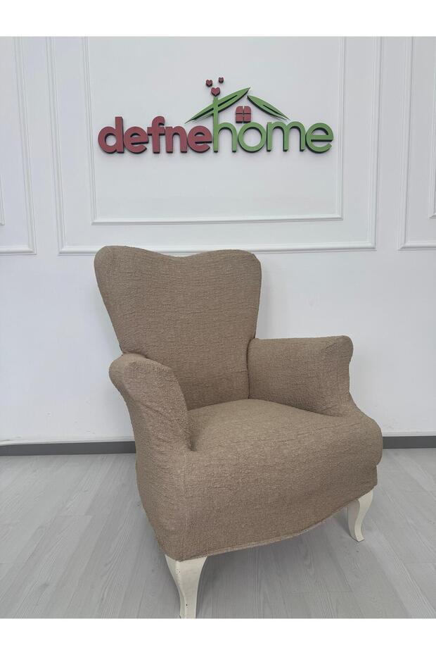 Döşemelik Kumaş Düz Keten Lastikli Kayma Yapmayan 3311 Takım Koltuk Örtüsü - 3