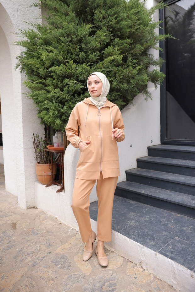 مجموعة جيب الكنغر المنك المزدوج - 1