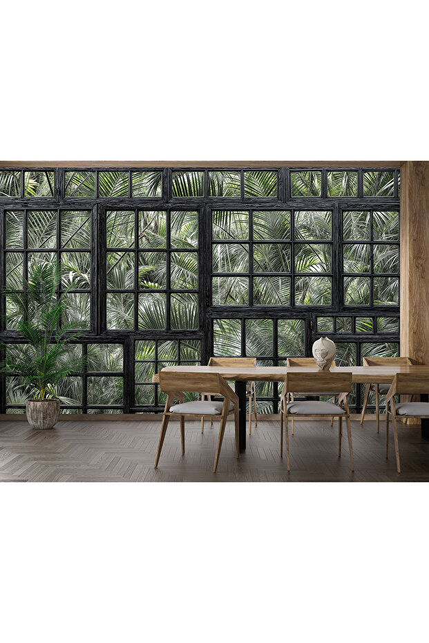 bitki ve çiçekli panel 36 poster duvar kağıdı - 1