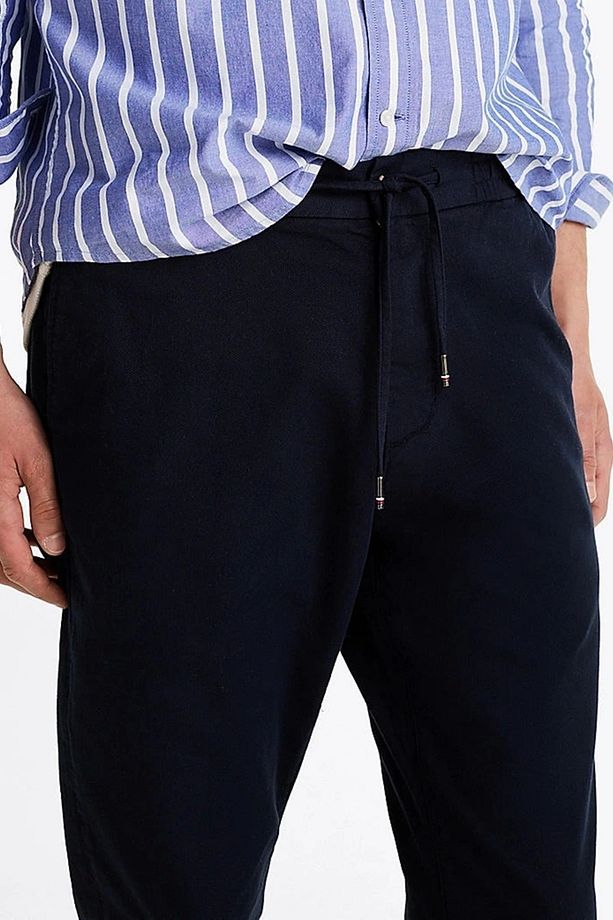Pamuklu Regular Fit Lastikli Bel Daralan Paça Pantolon Erkek PANTOLON MW0MW37719 DW5 - 4