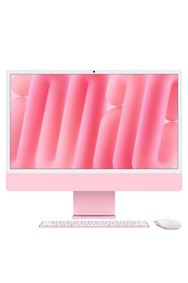 24" iMac Retina 4.5K display: Apple M4 chip with 8‑core CPU and 8‑core GPU, 16GB, 256GB SSD - Pembe - 1