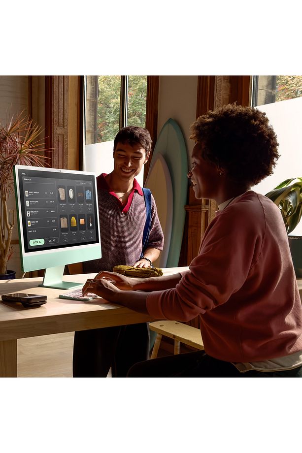 24" iMac Retina 4.5K display: Apple M4 chip 10‑core CPU and 10‑core GPU, 16GB, 256GB SSD -Yeşil - 8