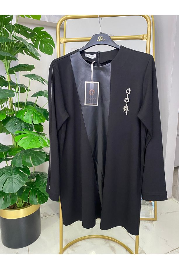 Orhan Store Deri Detaylı Tunik - 4