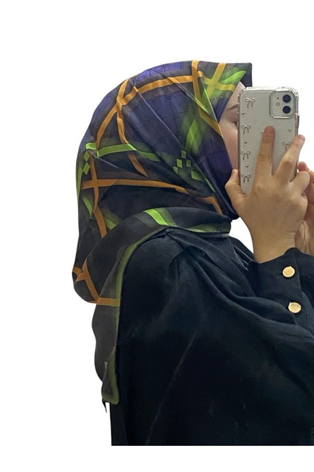 İpek Krep Saten Eşarp 8922701 - 1
