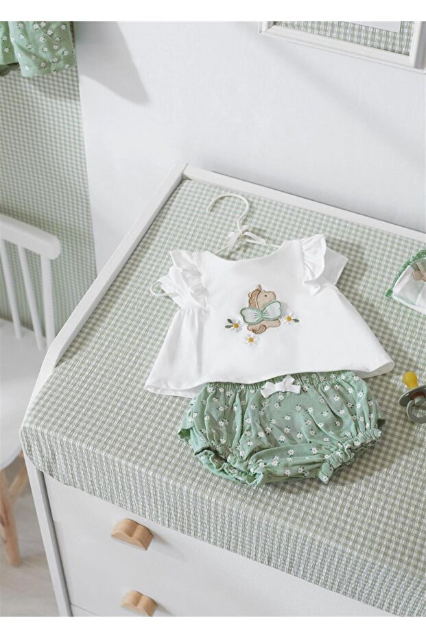 Kız Bebek 2 Li Set Şort - 1