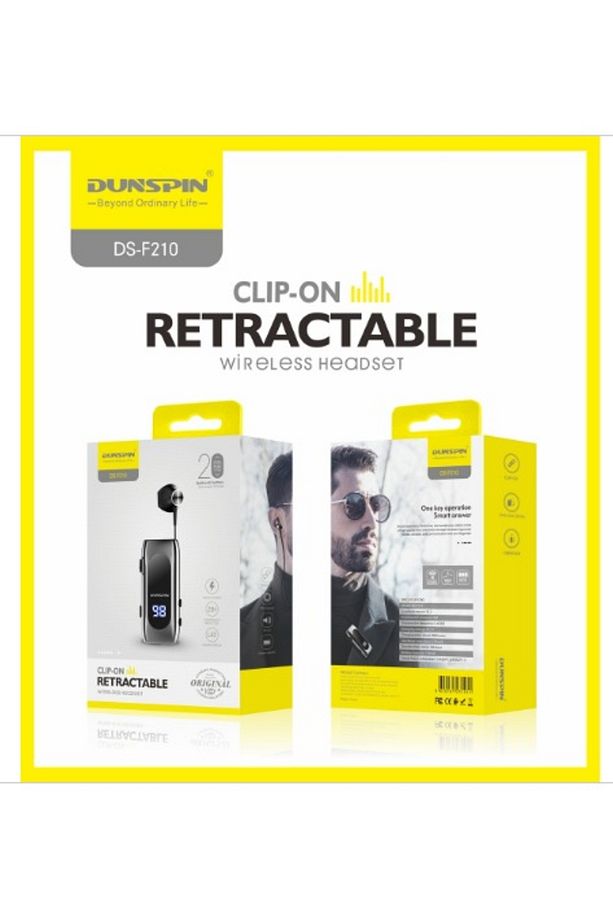 Ds-f210 Led Ekranlı Makaralı Bluetooth Kulaklık – 25 Saat Kesintisiz Kullanım - 4