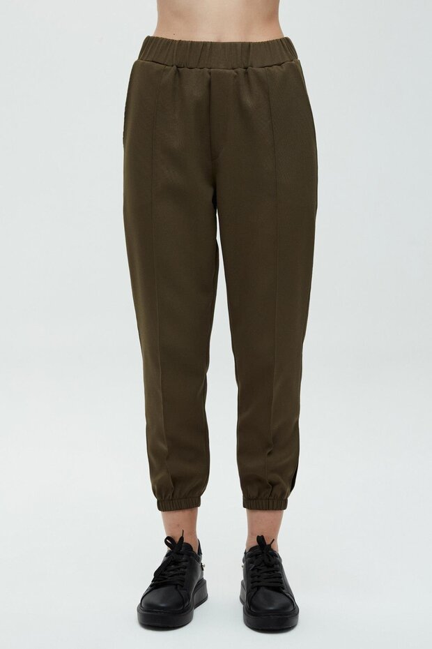 بنطال مضلع بجيوب جانبية - 2