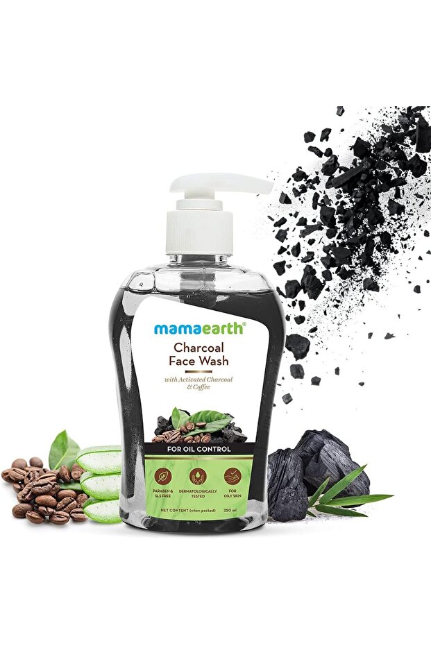 -Charcoal Face Wash 250 Ml