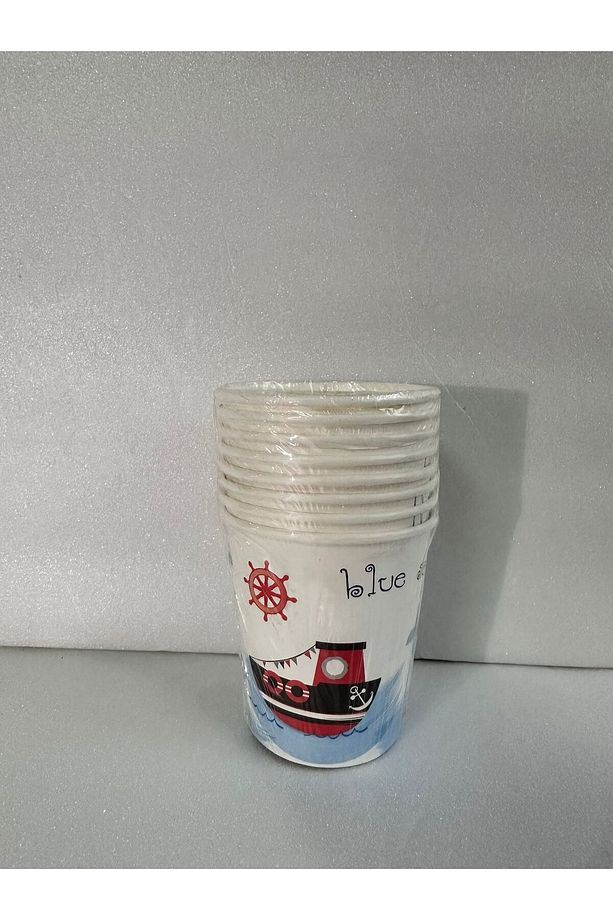 Denizci 8'li Kağıt Tabak Bardak Seti - 3