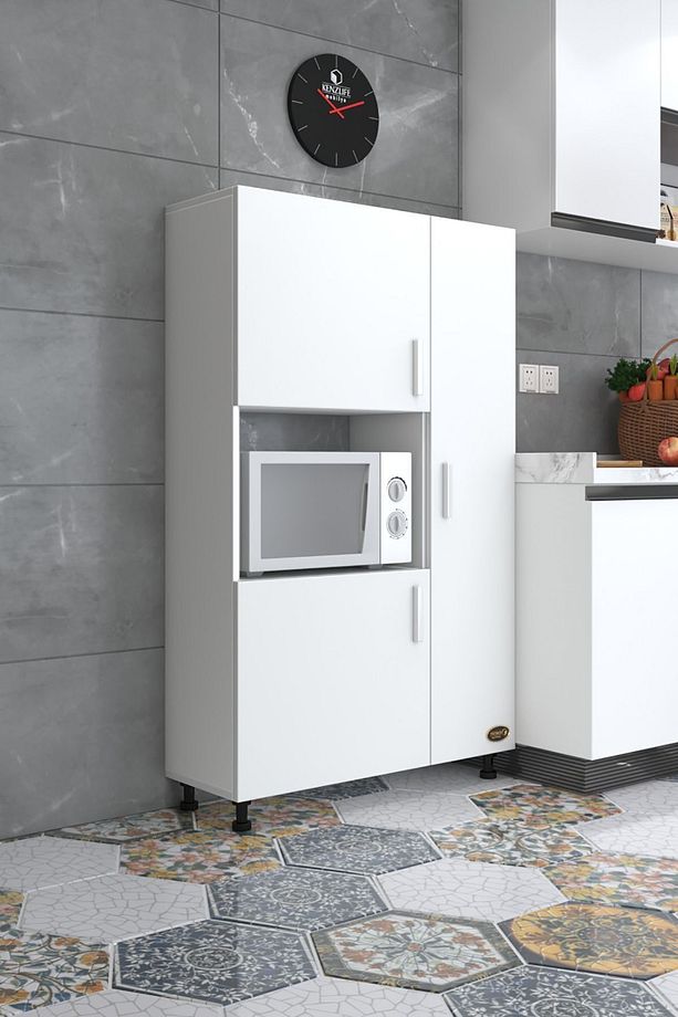 Mini Fırın Dolabı Alpkuntsol Byz 148*90*30 Ayaklı Mikroalga Midi Fırın Mutfak - 1